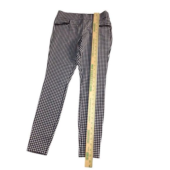 Old Navy Black White Houndstooth Zipper Pockets Stevie Pants Small - Picture 6 of 8